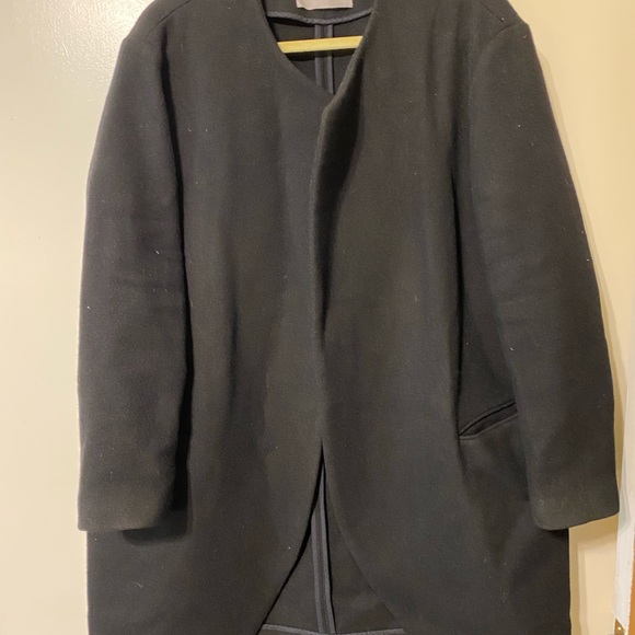 Everlane black wool coat with pockets size 8 - Picture 3 of 6